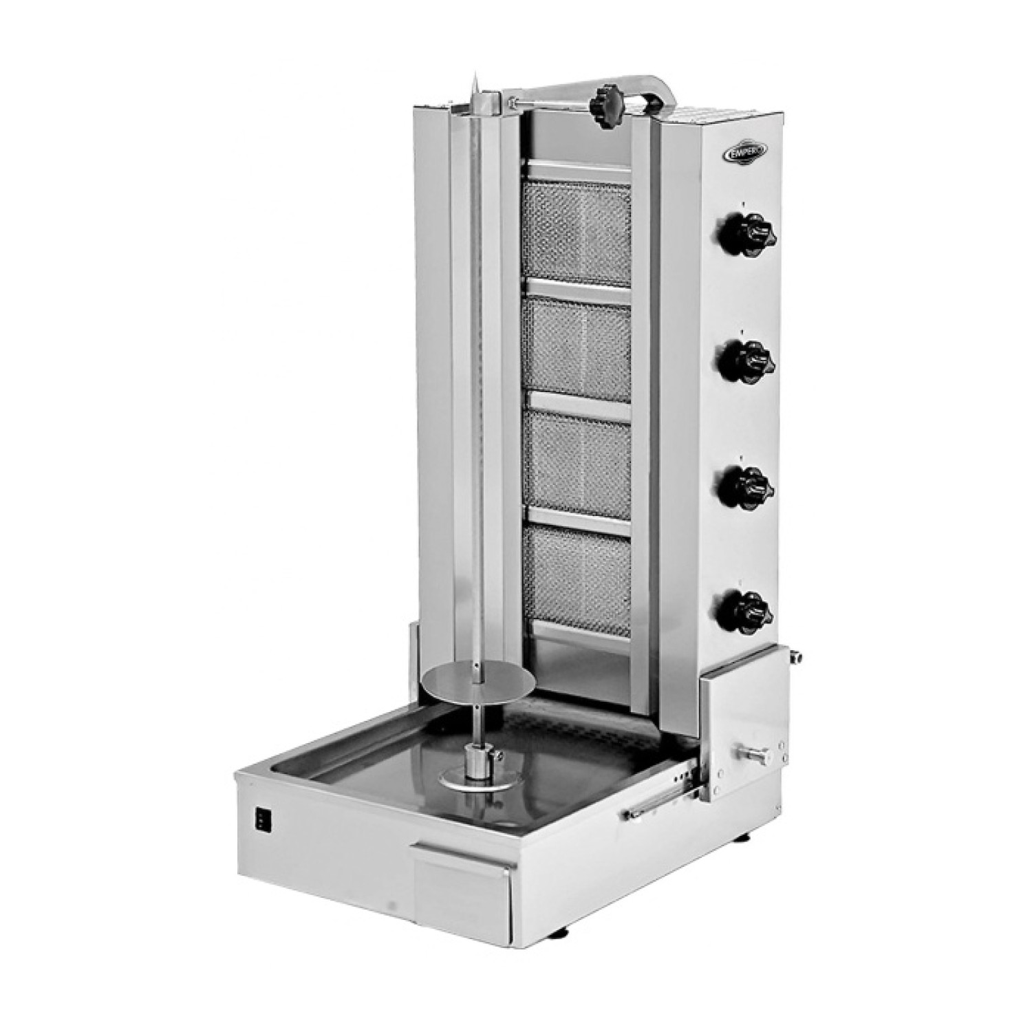 SM4BURNER - High pressure 4 gas burner shawarma machine with motorized ...
